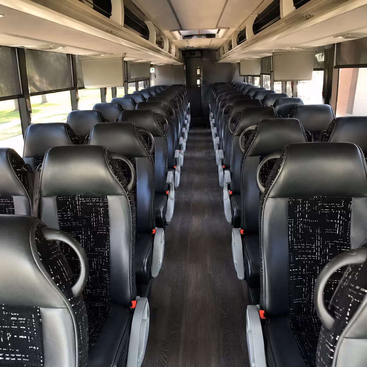centennial charter bus rental interior