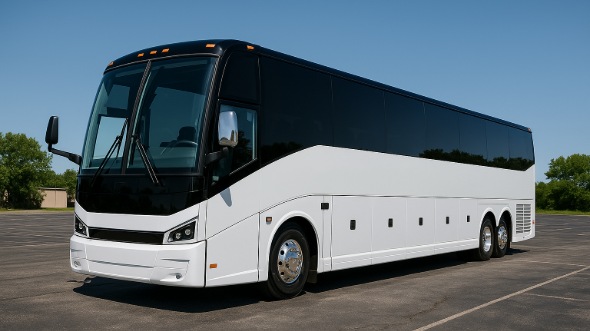 Exterior of Charter Bus Company Denver's 50 Passenger Charter Bus in Denver