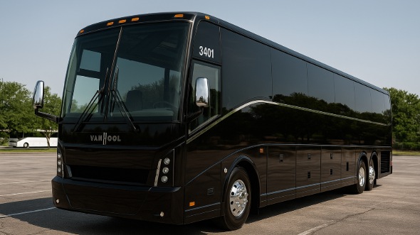Exterior of Charter Bus Company Littleton's 55 Passenger Charter Bus in Littleton