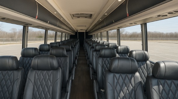 littleton 55 passenger charter bus inside